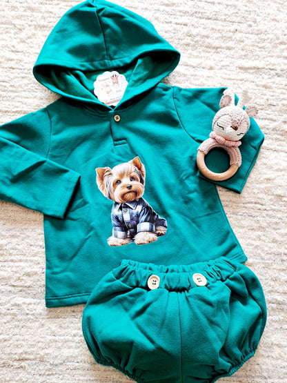 Conjunto Perrito Verde