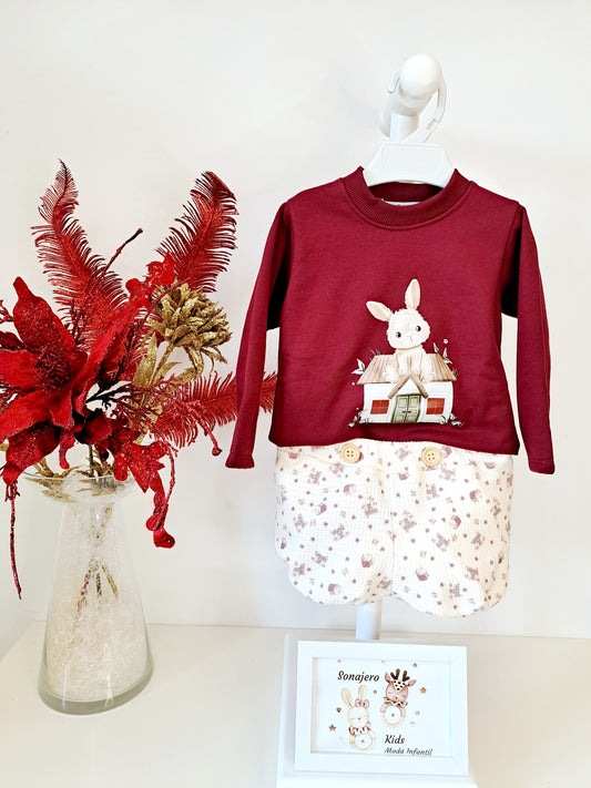 Conjunto Niño Rabbit Noel