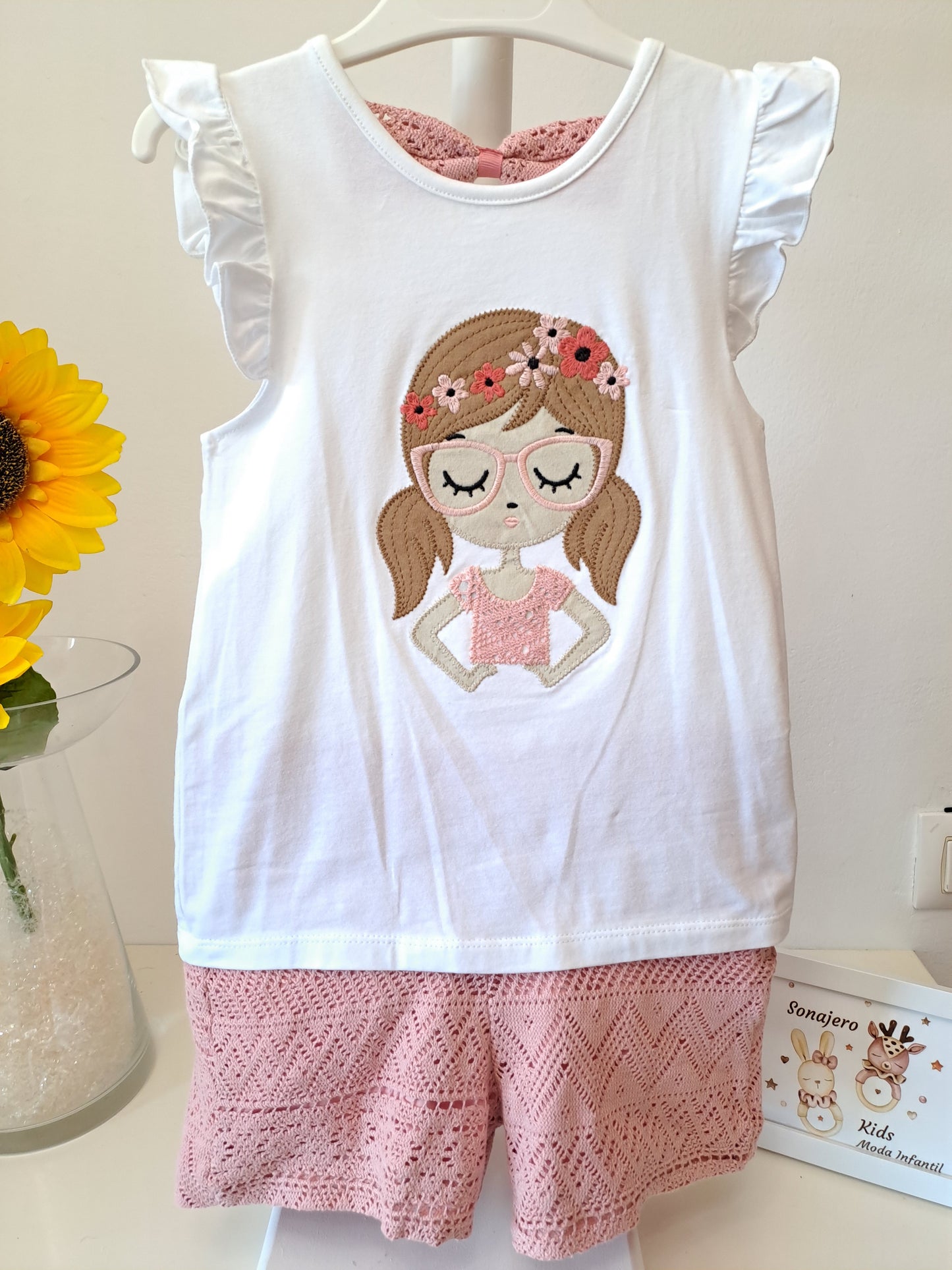 Short Coletas Encaje