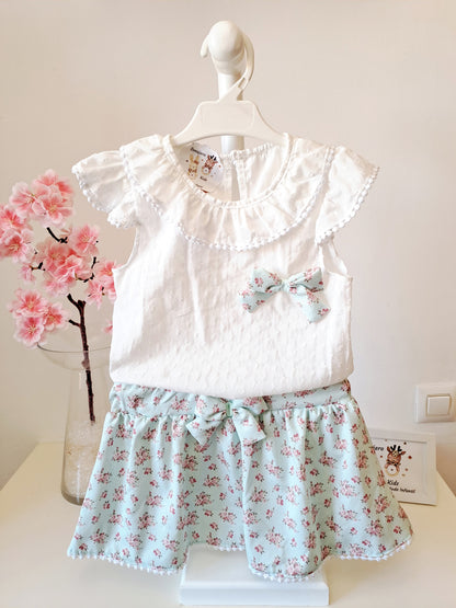 Conjunto Falda Plumeti Primavera