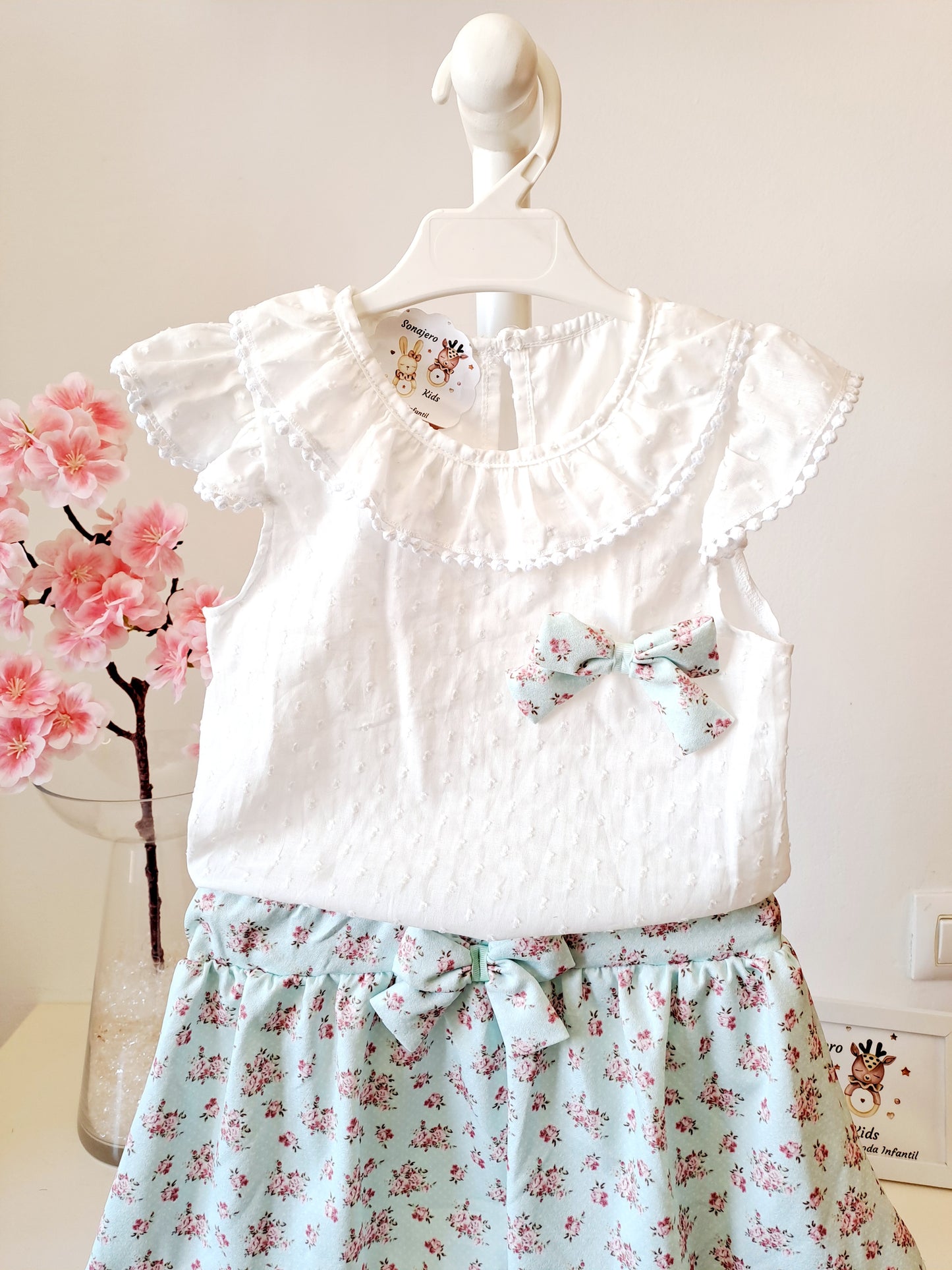 Conjunto Falda Plumeti Primavera