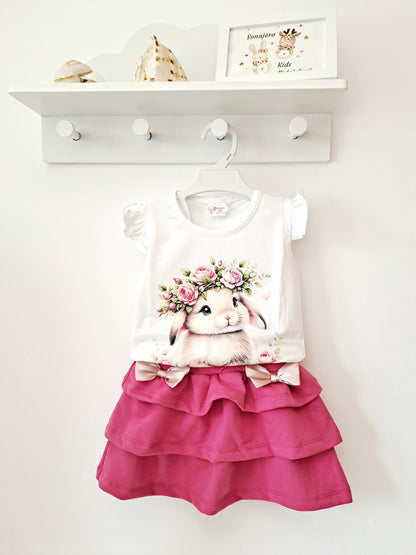 Conjunto Falda Rabbit Flowers