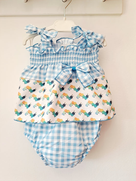 Vestido Gusano Celeste