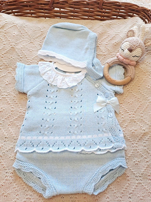 Conjunto Corto Capota Celeste