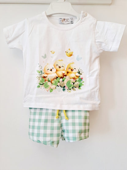 Conjunto Baño Niño Pollitos Pajaritos