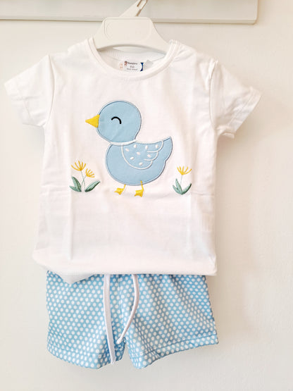 Conjunto Baño Niño Pollito Celeste