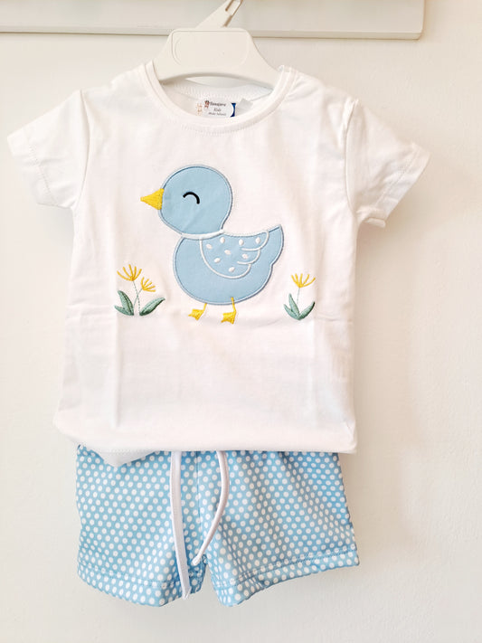Conjunto Baño Niño Pollito Celeste