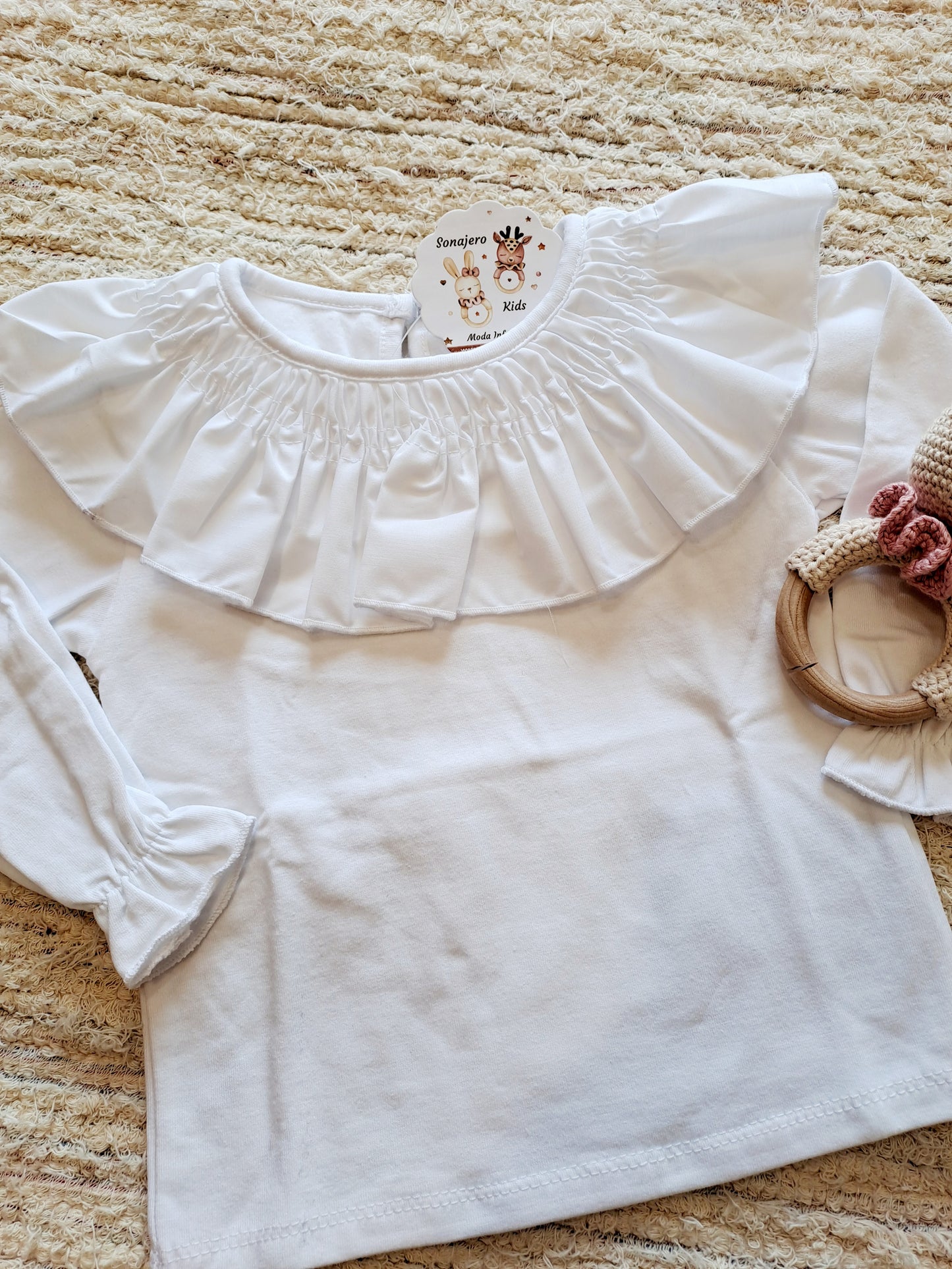 Camiseta Volante Blanca