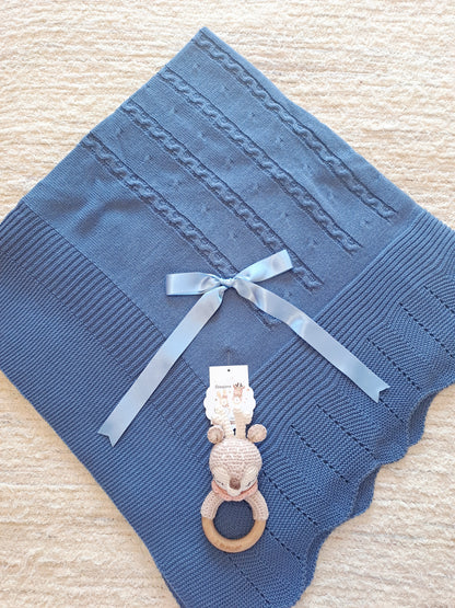 Toquilla Lana Azul