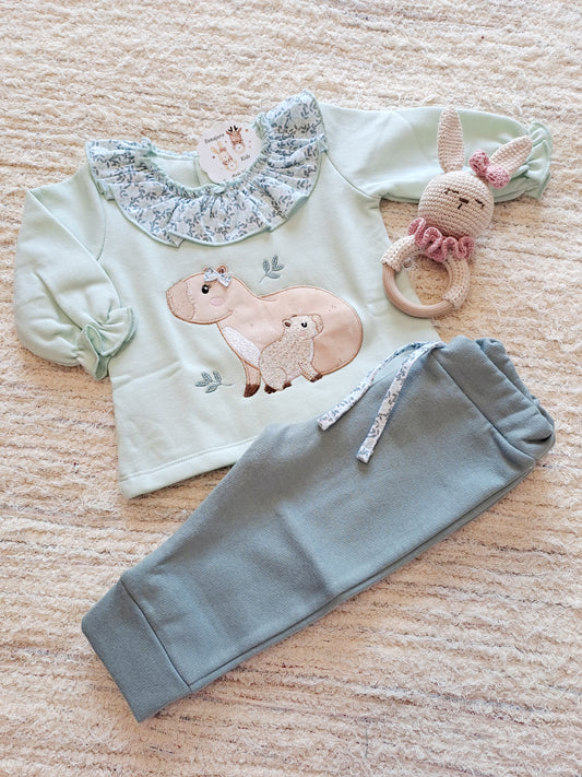Conjunto Sudadera Niña Capibara