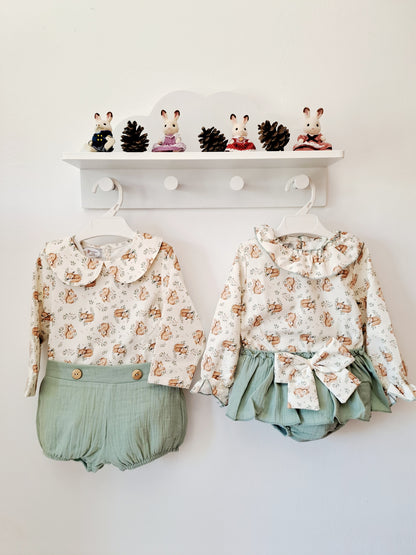 Conjunto Niño Ardillas Zorritos