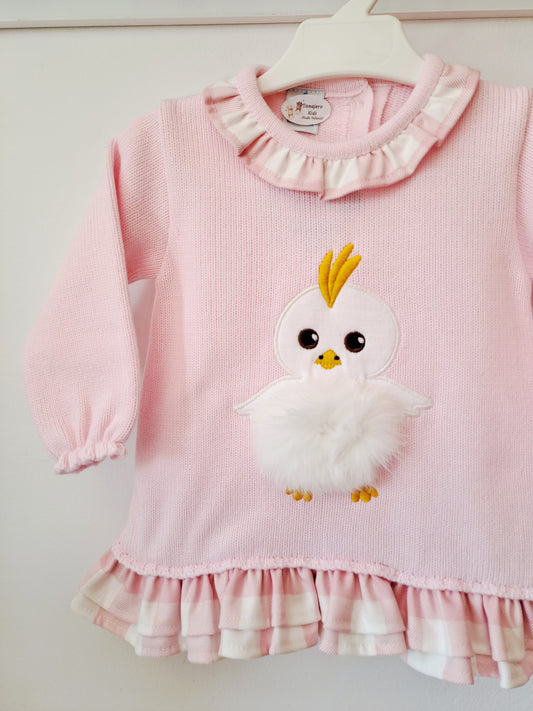 Vestido Pollito Pon Rosa