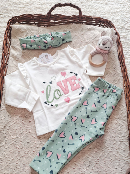 Conjunto Leggins Bebe Love