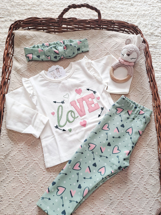 Conjunto Leggins Bebe Love