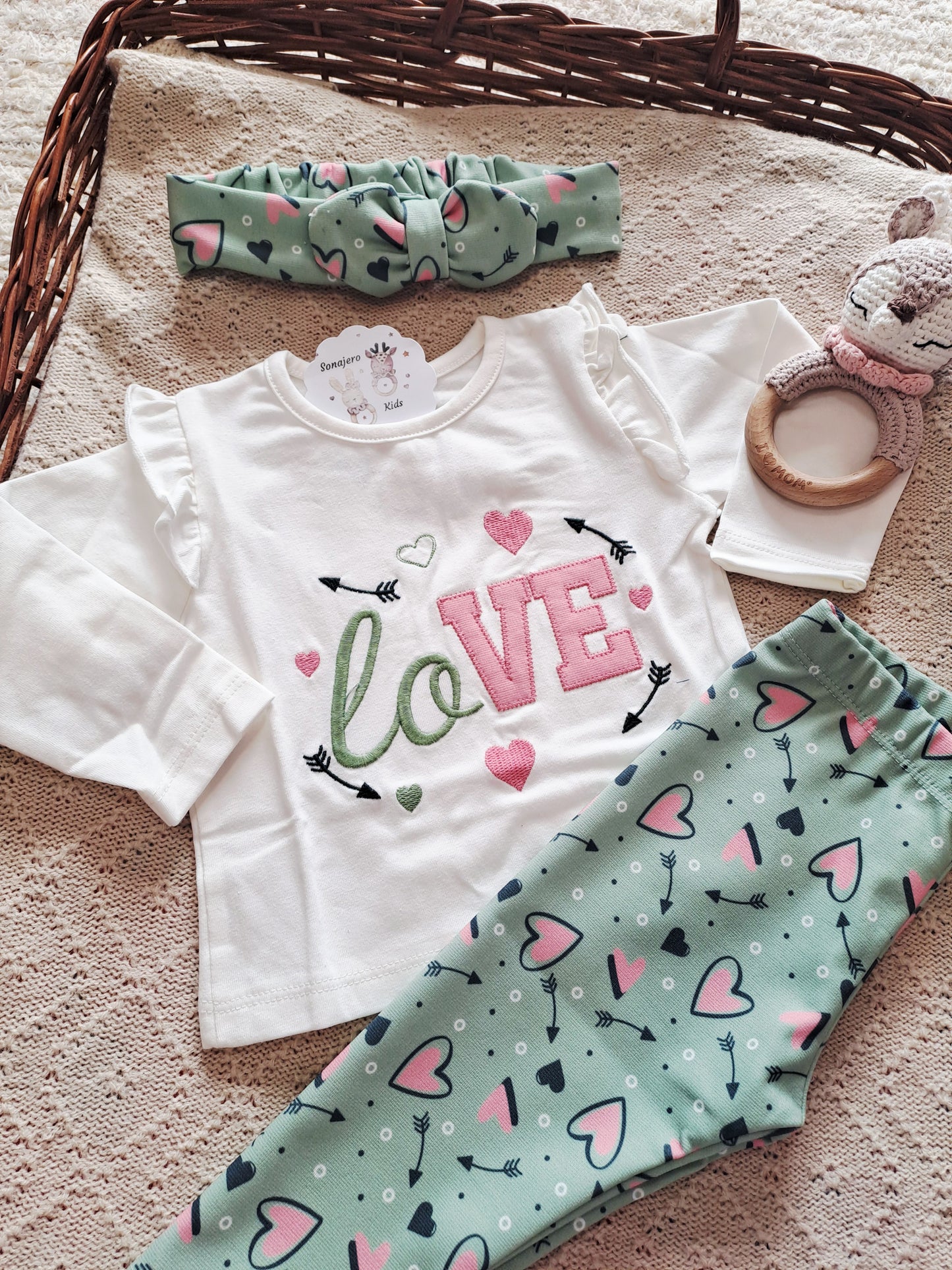 Conjunto Leggins Bebe Love