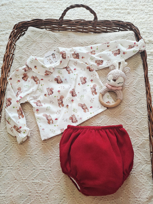 Conjunto Pololo Ardilla 3 Piezas