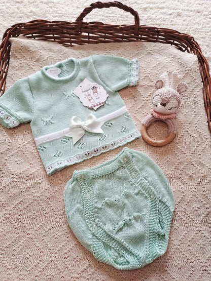 Conjunto Hilo Braguita Verde 2815