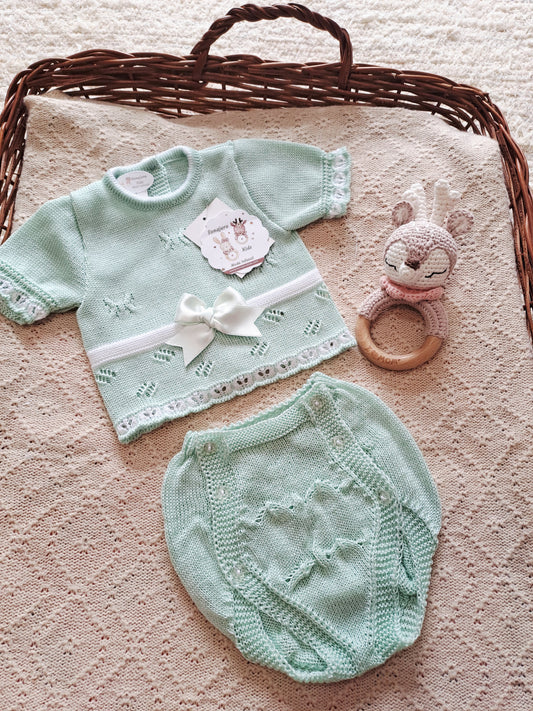 Conjunto Hilo Braguita Verde 2815