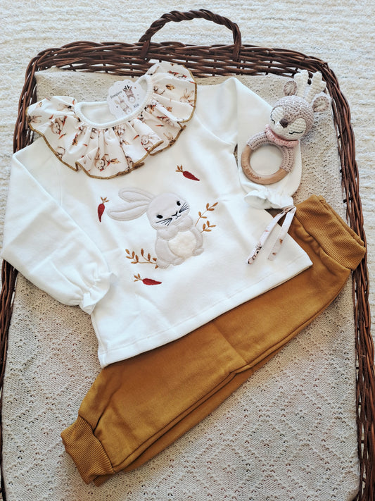 Conjunto Niña Conejo Zanahoria