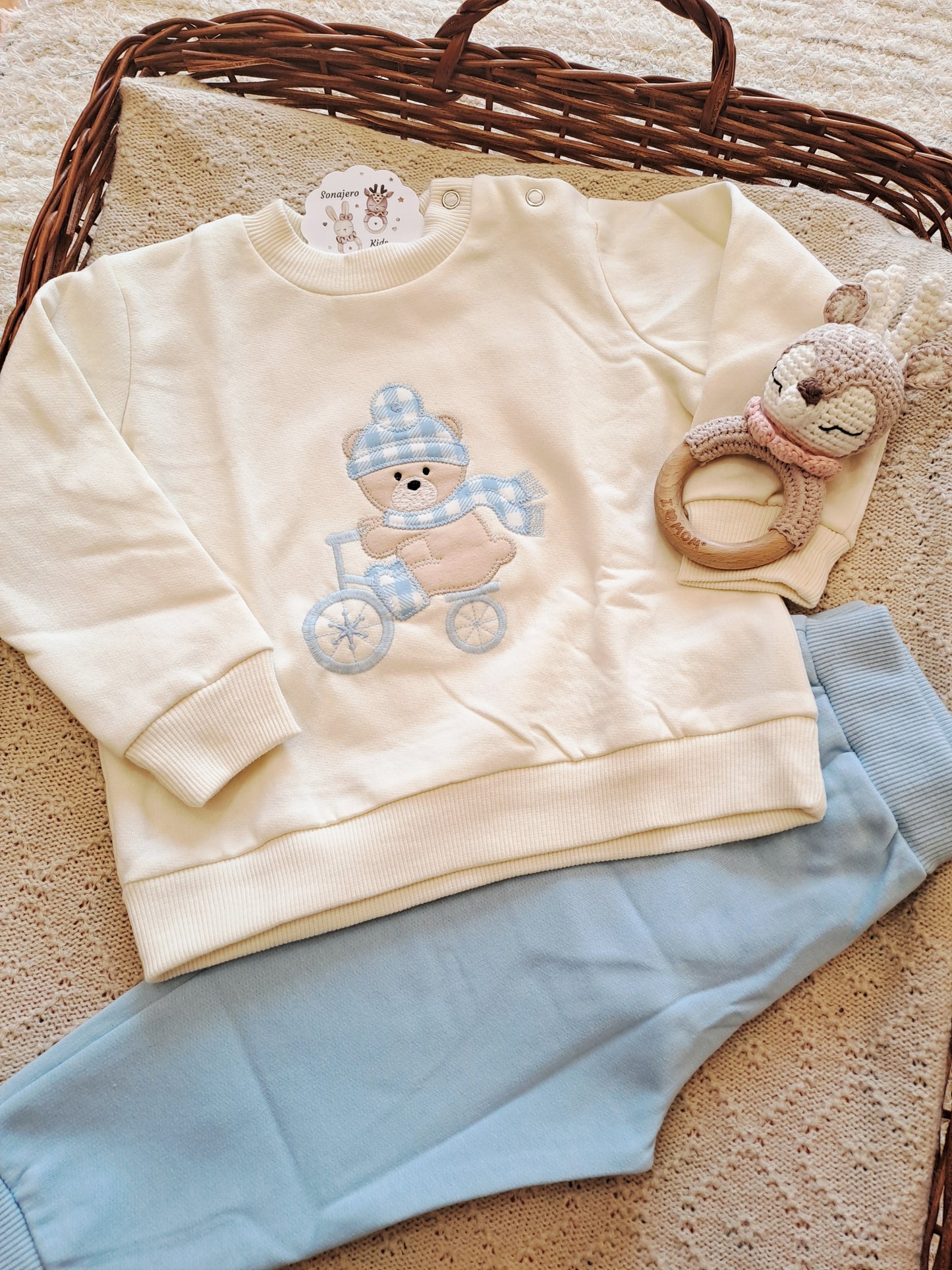 Conjunto Niño Oso Bici