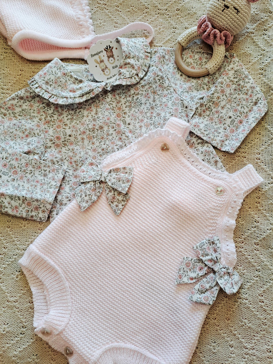 Conjunto 4 Piezas Marieta Rosa