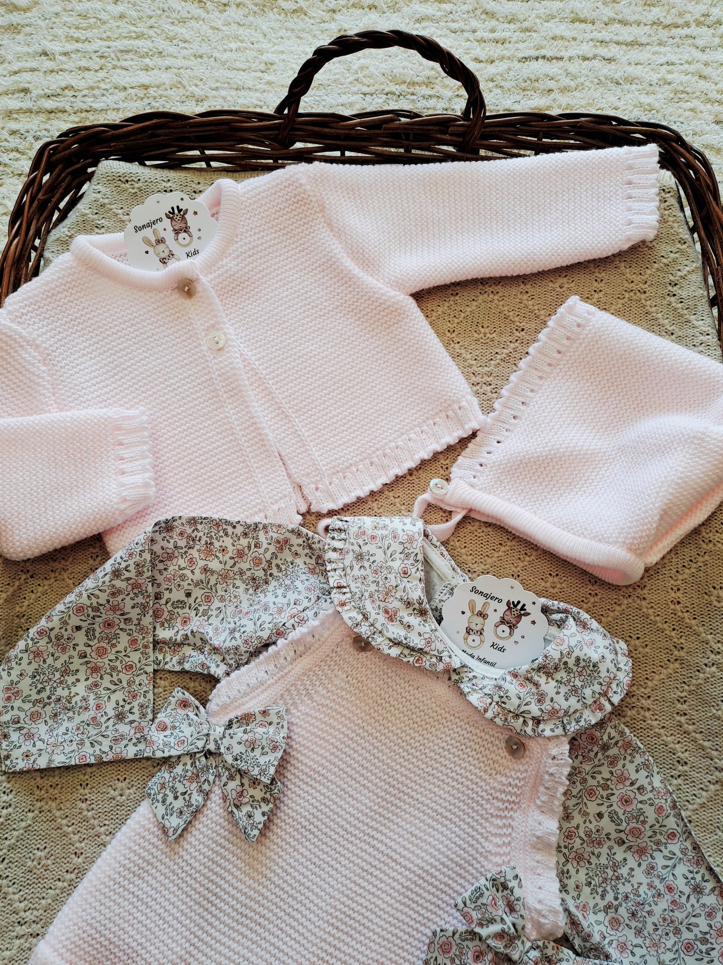 Conjunto 4 Piezas Marieta Rosa