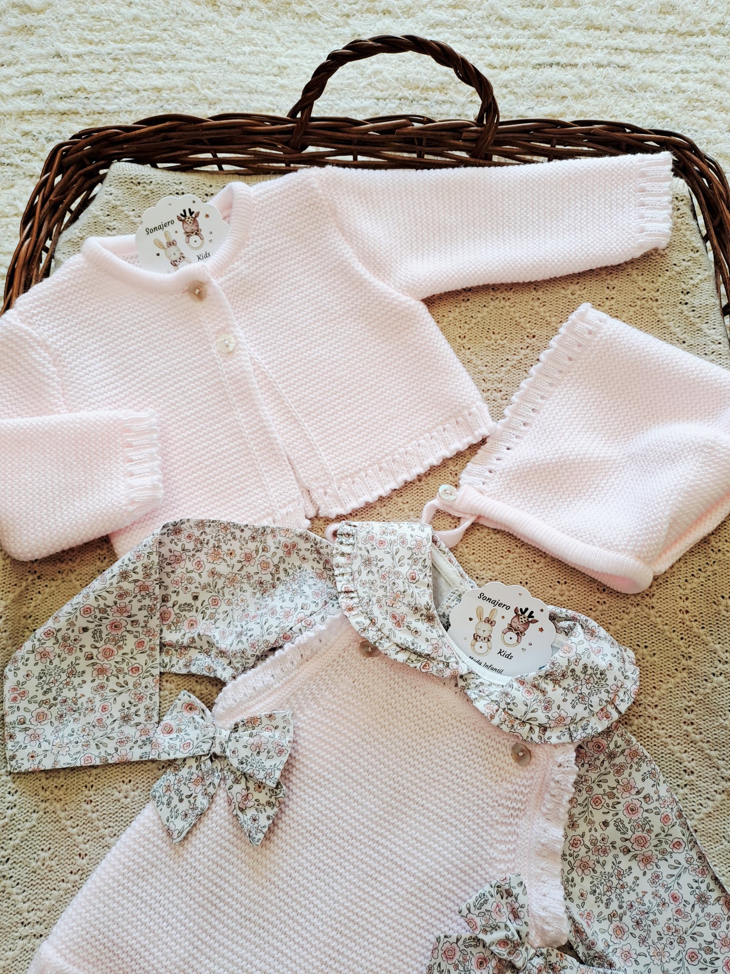 Conjunto 4 Piezas Marieta Rosa