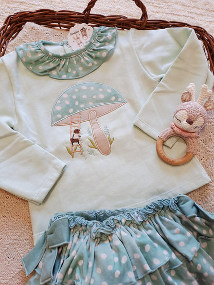 Conjunto Niña Conejo Seta