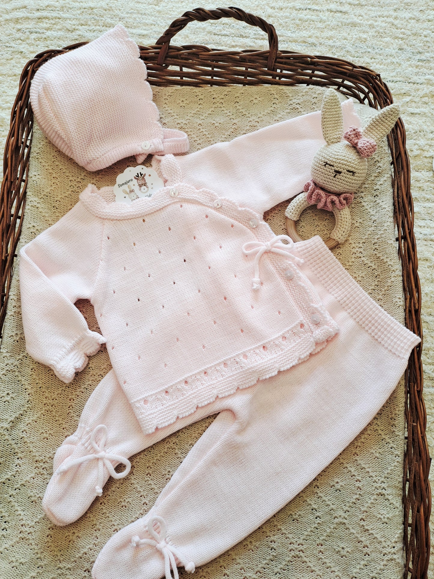 Conjunto 3 Piezas Amapola Rosa