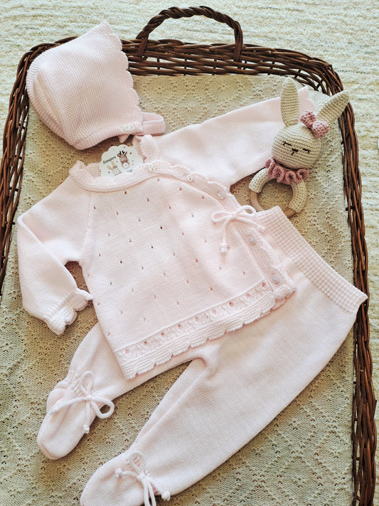 Conjunto 3 Piezas Amapola Rosa