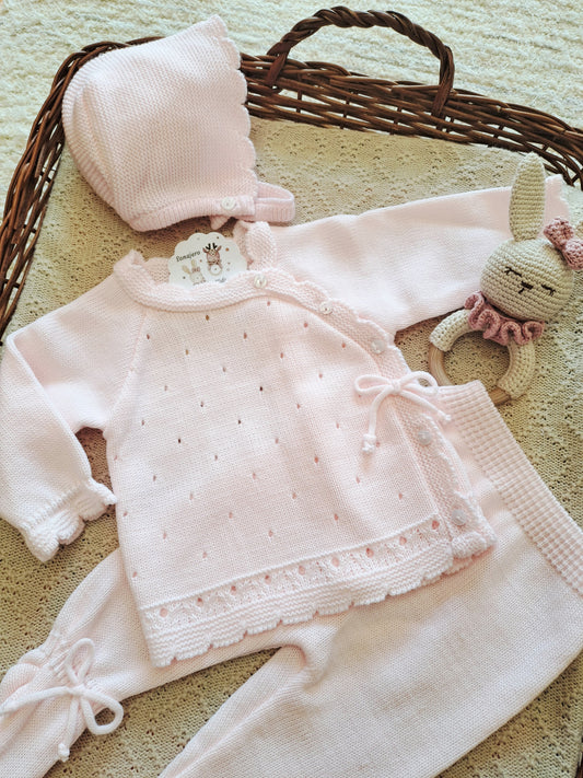 Conjunto 3 Piezas Amapola Rosa