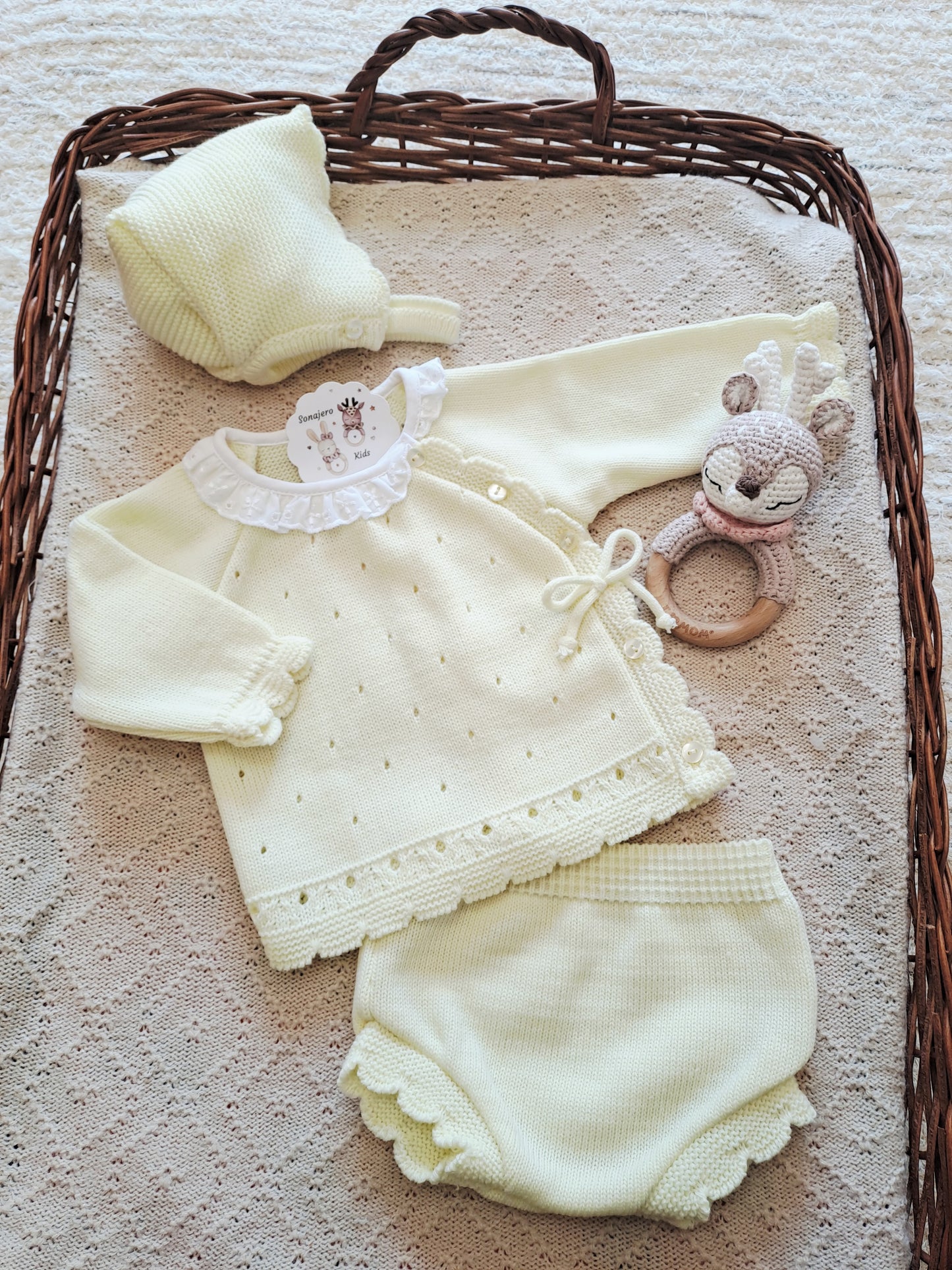 Conjunto 3 Piezas Corto Amarillo