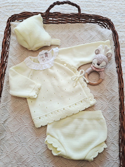 Conjunto 3 Piezas Corto Amarillo