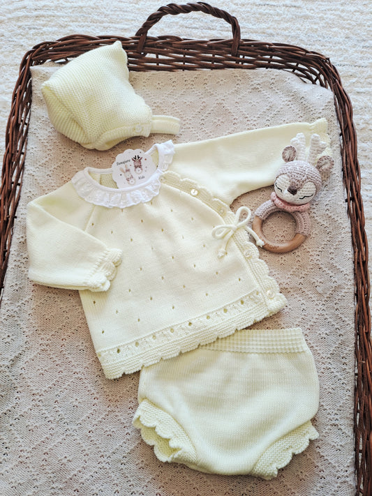 Conjunto 3 Piezas Corto Amarillo