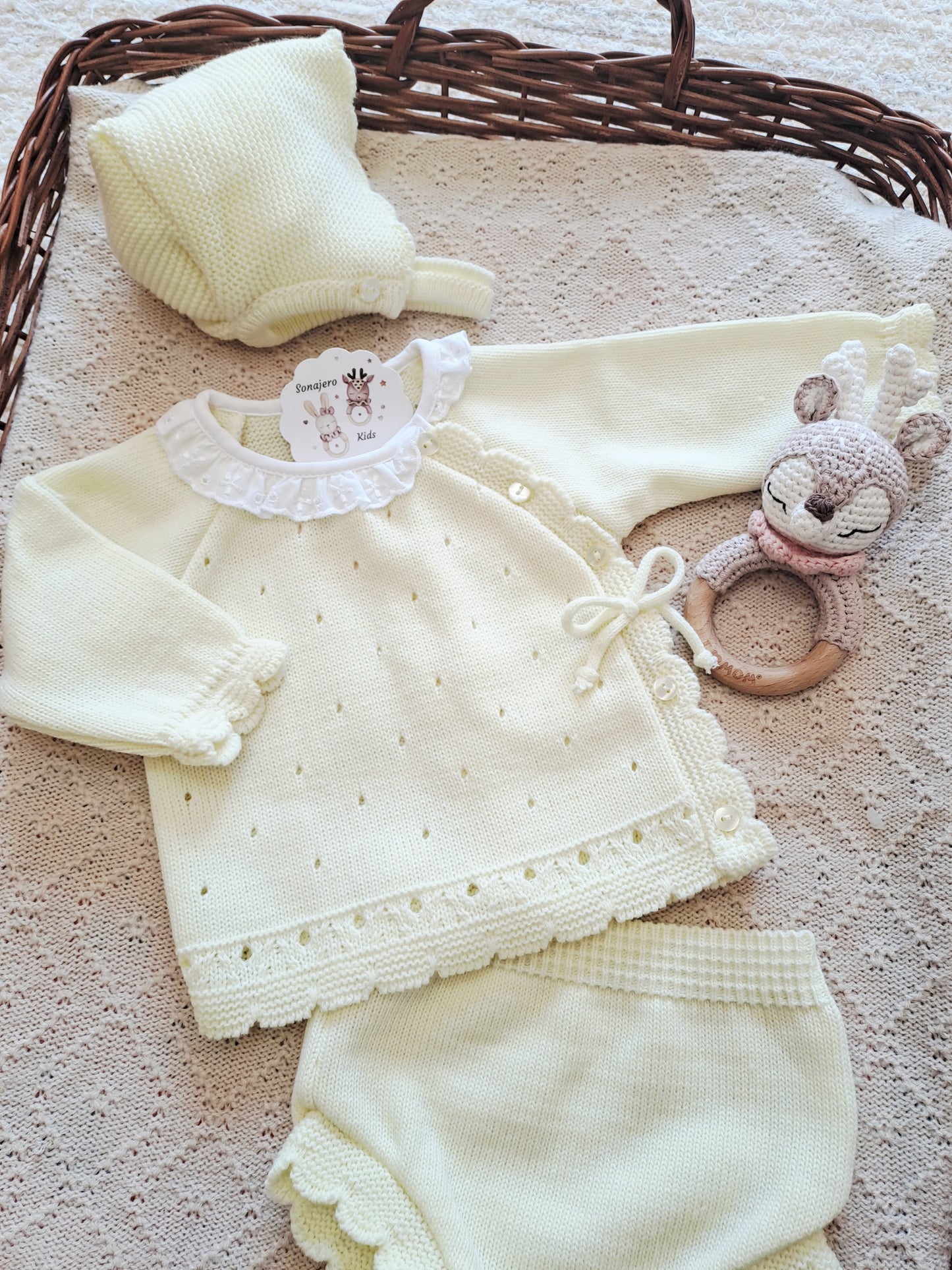 Conjunto 3 Piezas Corto Amarillo