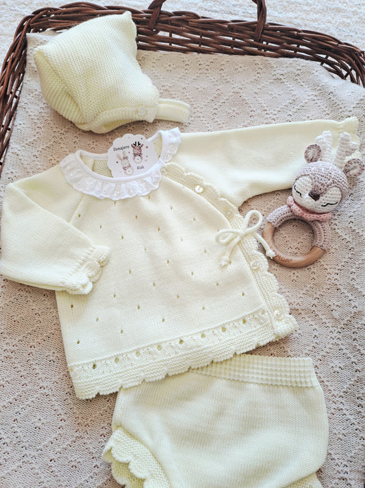 Conjunto 3 Piezas Corto Amarillo