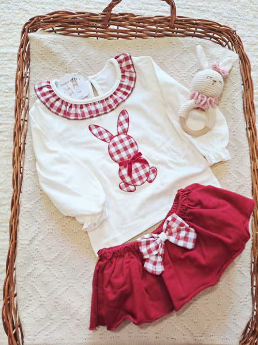 Conjunto Niña Vichy Rabit