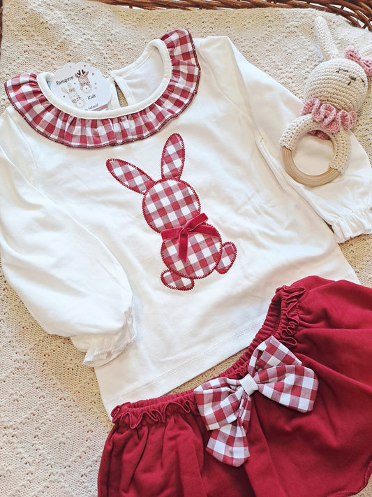 Conjunto Niña Vichy Rabit