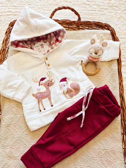 Conjunto Niña Ciervitos Navidad