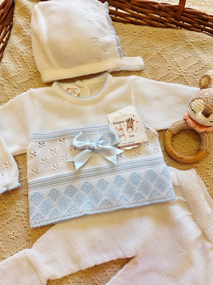 Conjunto Hilo 3213 Blanco Celeste