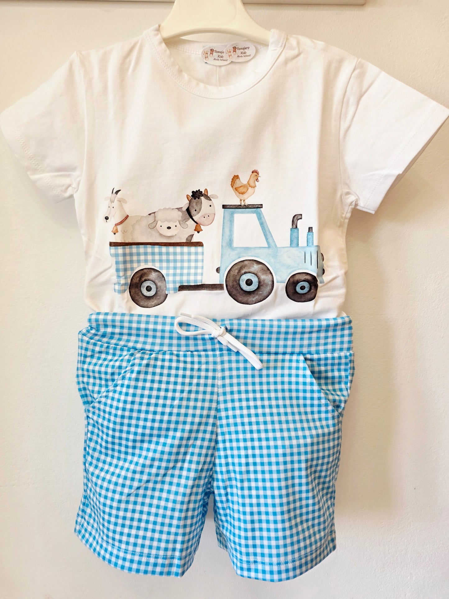 Conjunto Pequeño Granjero Azul