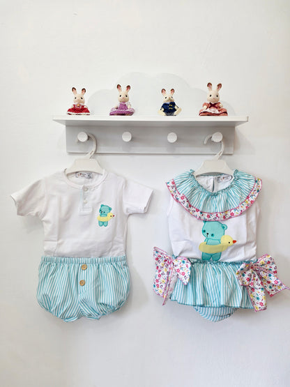 Conjunto Niño Oso Al Agua