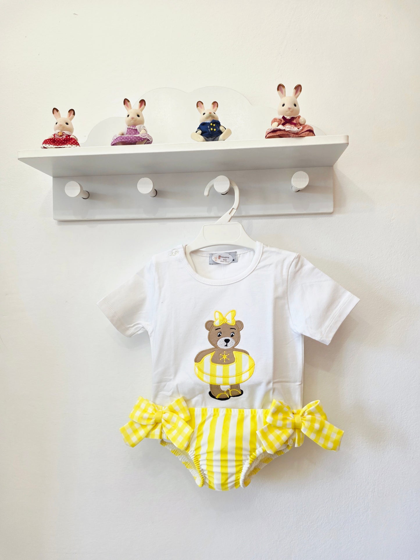 Conjunto Niña Baño Oso Verano