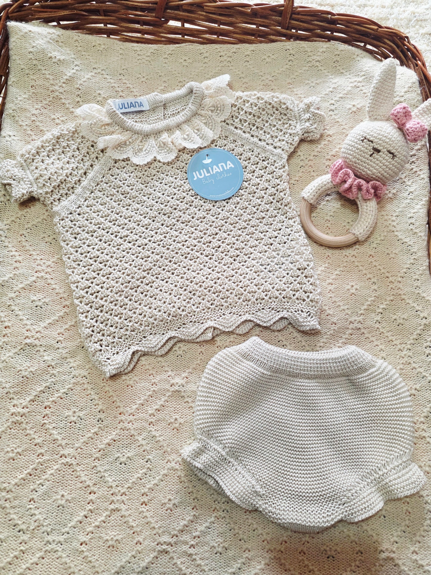 Conjunto Hilo 26059 Crema