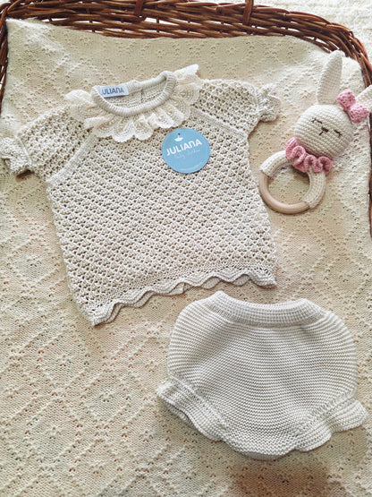 Conjunto Hilo 26059 Crema