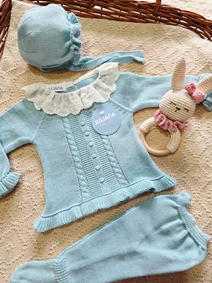 Conjunto 3p Hilo 26034 Verde Agua