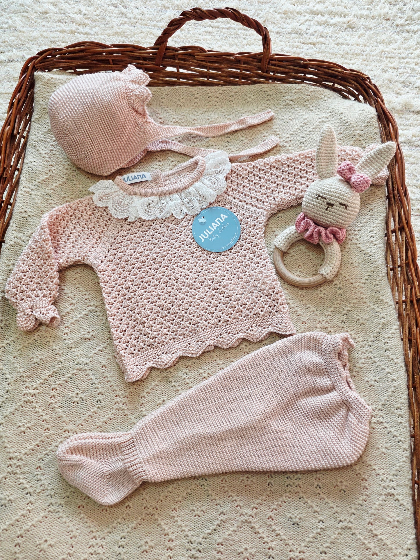 Conjunto 3p Hilo 26040 Rosa Palo