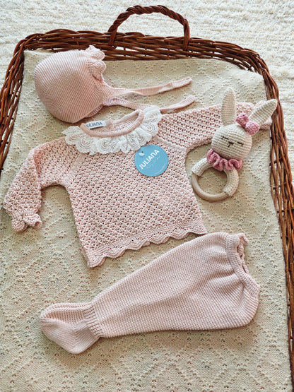 Conjunto 3p Hilo 26040 Rosa Palo