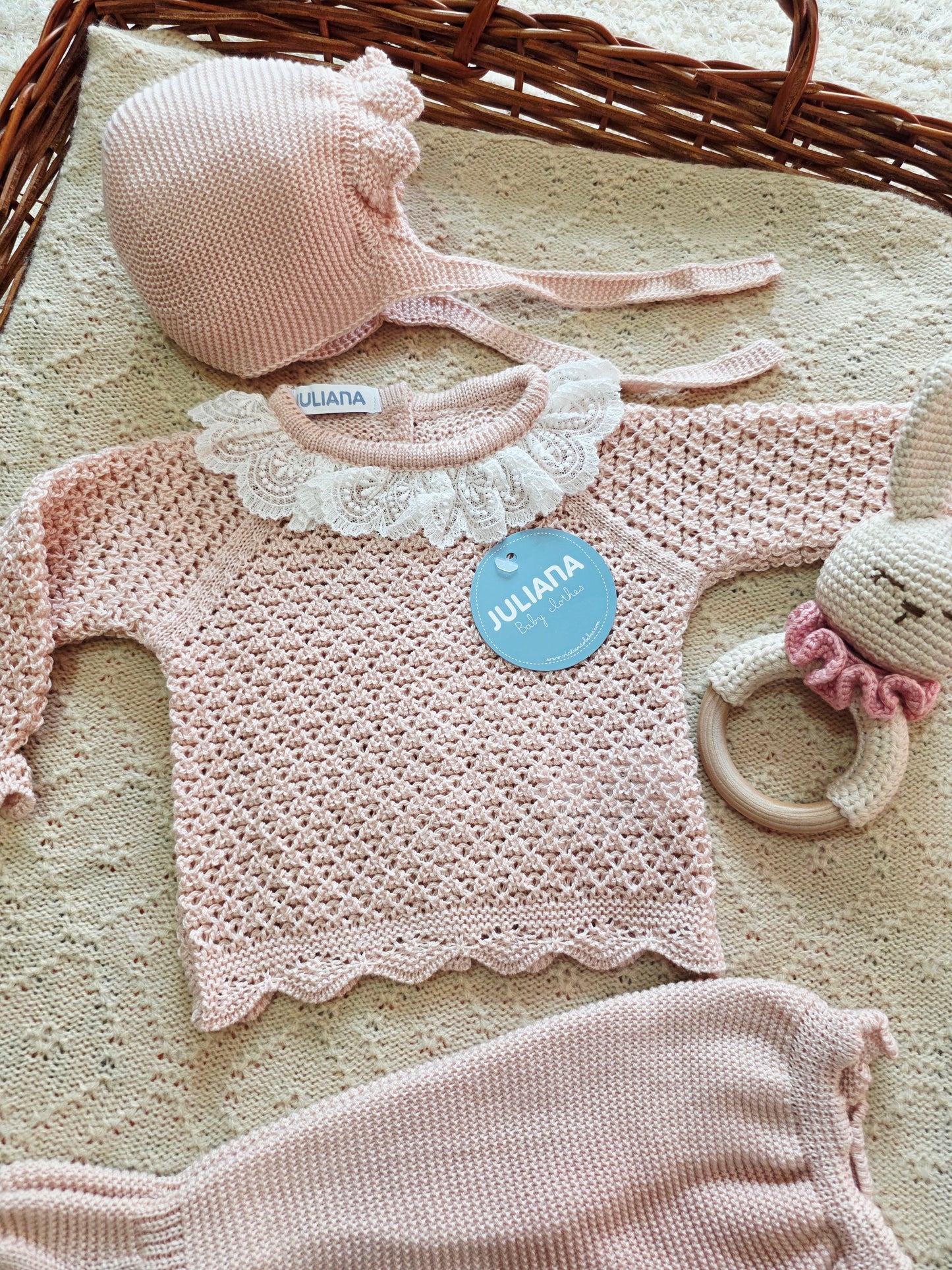 Conjunto 3p Hilo 26040 Rosa Palo