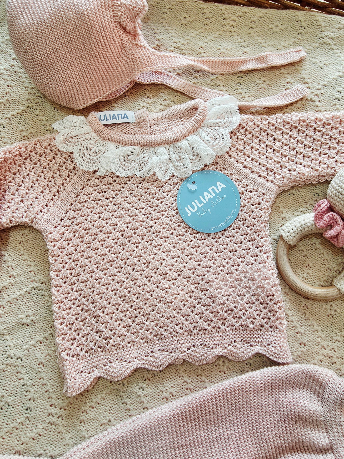 Conjunto 3p Hilo 26040 Rosa Palo